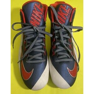 Nike Alpha Pro 2 TD 3/4 Football Cleats Red White Navy Blue 729444-413 Mens 13